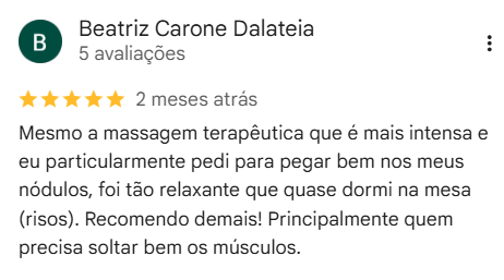 Avaliação de cliente no Google