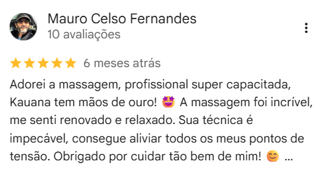 Avaliação de cliente no Google