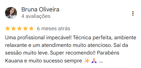 Avaliação de cliente no Google