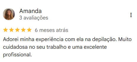 Avaliação de cliente no Google