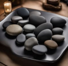 Massagem com pedras quentes